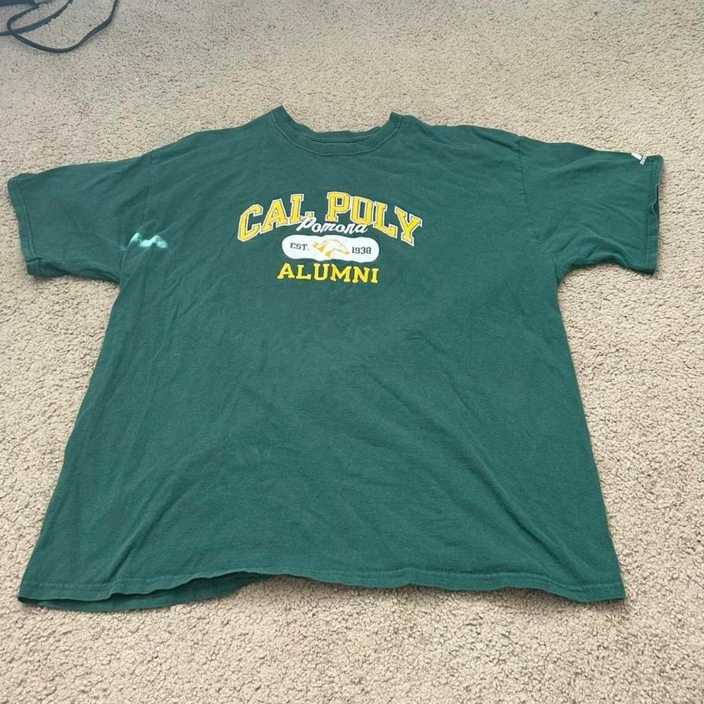 Vintage Russel Athletic Green Cal Poly Pomona alumni tee